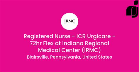 Indiana Regional Medical Center&x27;s (IRMC) laboratory offers services at six outpatient centers and is accredited by the College of American Pathologists. . Irmc blairsville pa